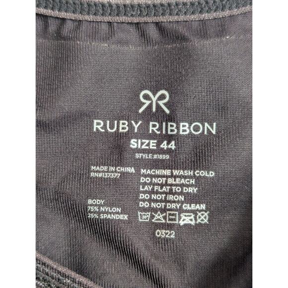 Ruby Ribbon Demiette Black Sport Bra Shapewear Women's Size 44 Style 1899 - Picture 3 of 5